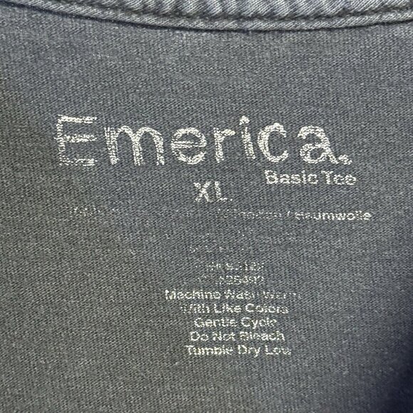 Emerica Skateboard T Shirt Mens XL Faded Black Short Sleeve Skate - Picture 9 of 11